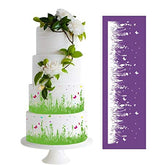 GRASS AND FLOWERS MESH STENCIL